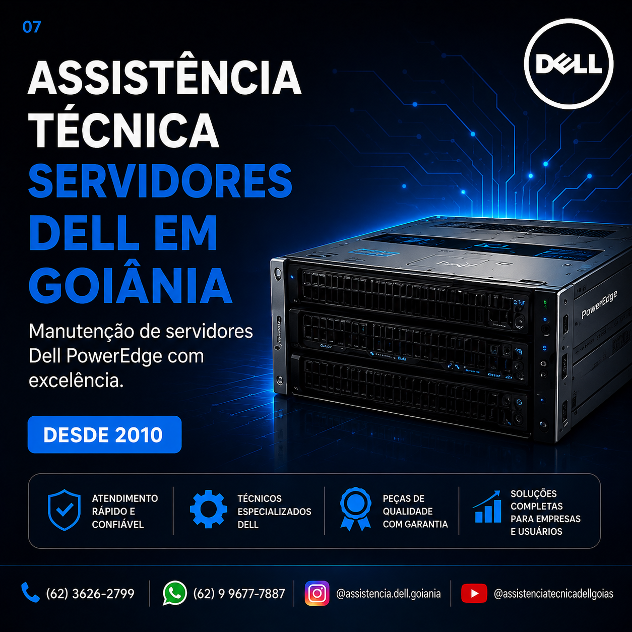 ASSISTÊNCIA TÉCNICA SERVIDORES DELL GOIÂNIA