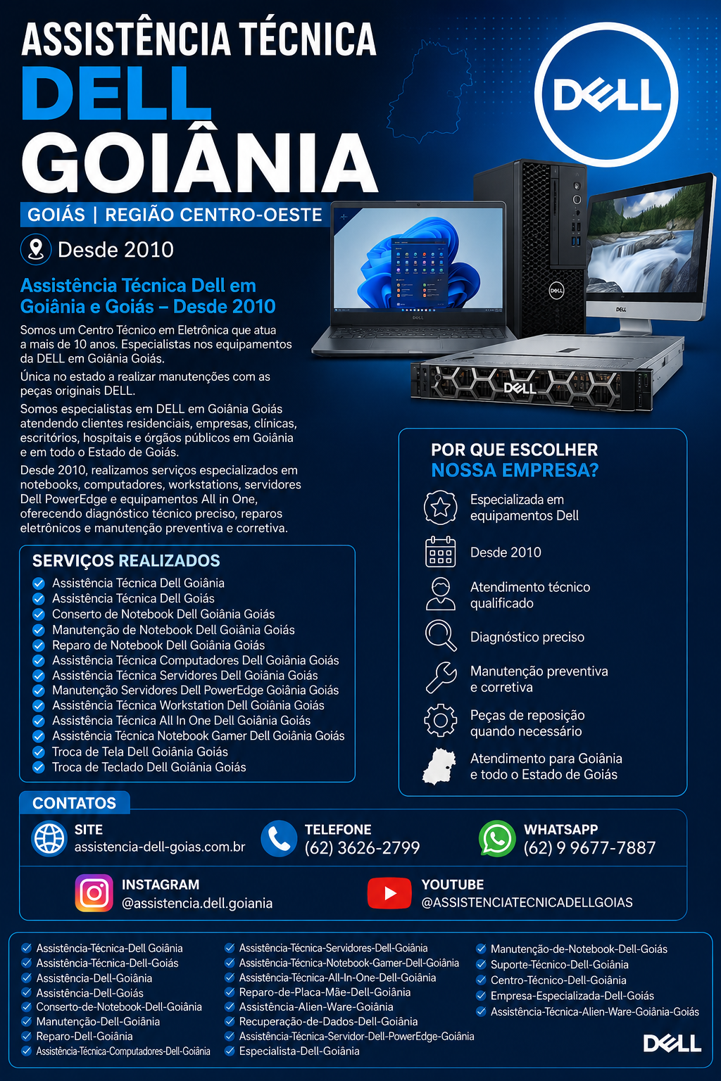 ASSISTÊNICA TÉCNICA DA DELL EM GOIÂNIA E REGIÃO CENTRO OESTE