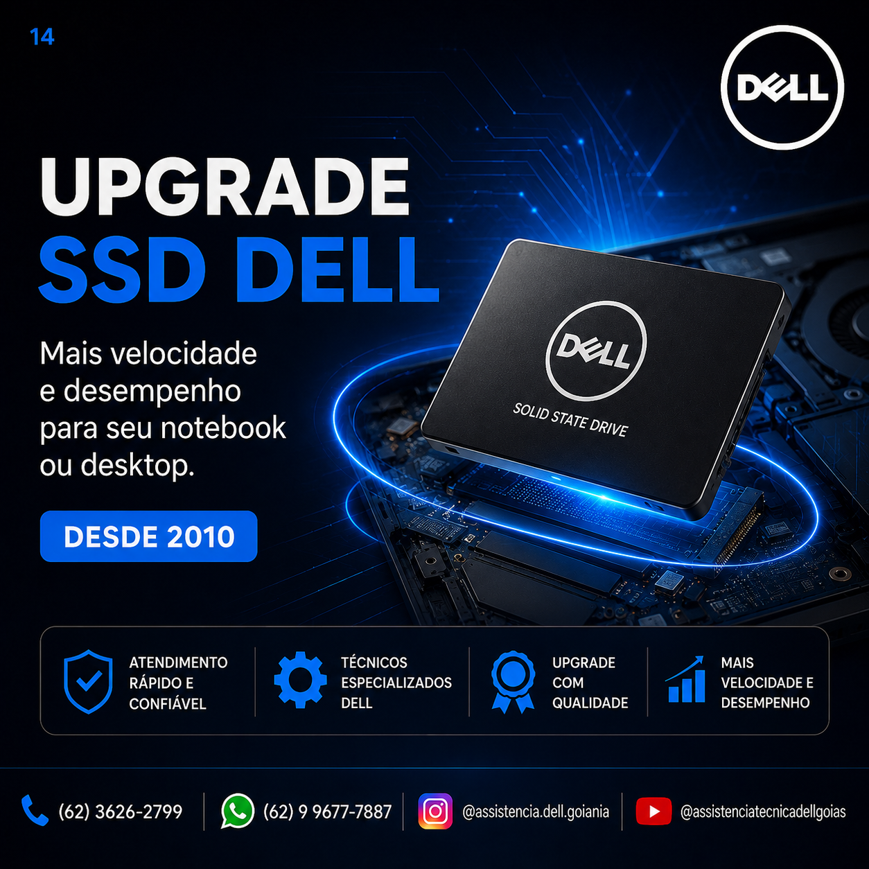 UPGRADE DE COMPUTADORES DA DELL EM GOIÂNIA